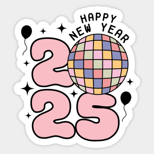 Happy New Year 2025 Sticker